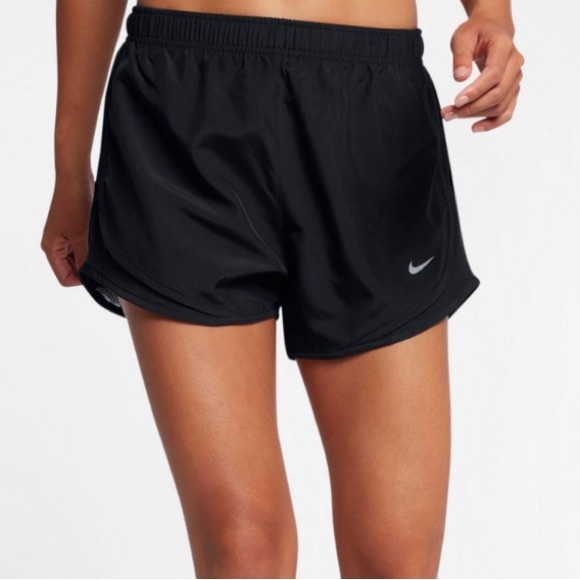 NWOT Nike Woman’s Tempo Dri Fit Running Shorts | Black on Black | Size Medium - Picture 5 of 7